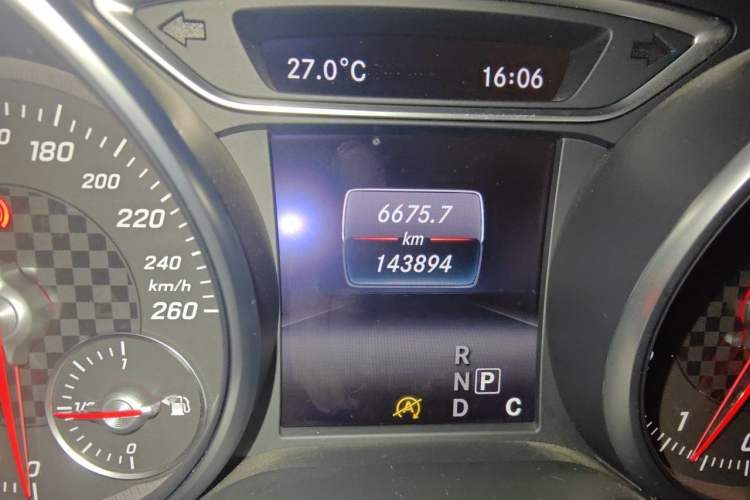 Used Mercedes-Benz A-Class 2016 A 200 Fashion Model Odometer Close Up
