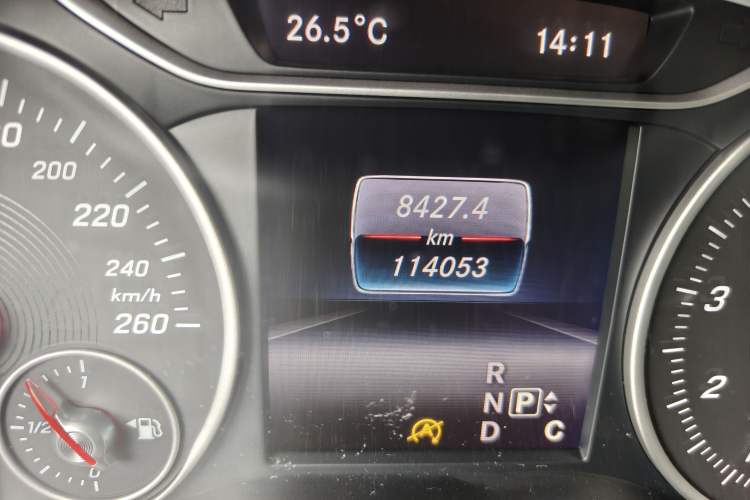 Used Mercedes-Benz A-Class 2016 A 200 Dynamic Edition Odometer Close Up