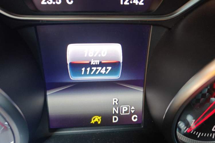 Used Mercedes-Benz A-Class 2016 A 200 Fashion Model Odometer Close Up