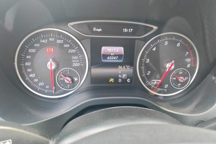 Used Mercedes-Benz A-Class 2016 A 180 Odometer Close Up