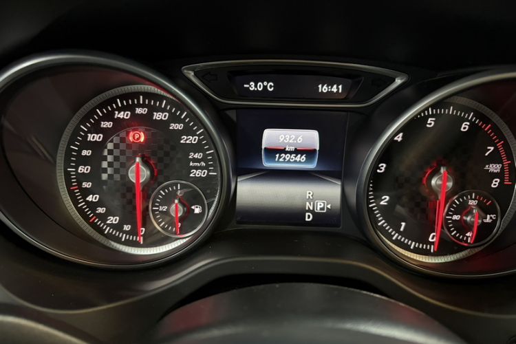 Used Mercedes-Benz A-Class 2016 A 200 Fashion Model Odometer Close Up