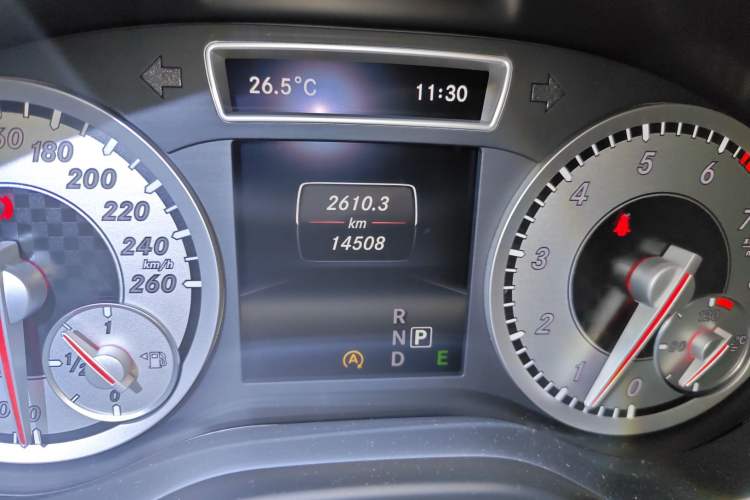 Used Mercedes-Benz A-Class 2016 A 260 Sport Edition Odometer Close Up