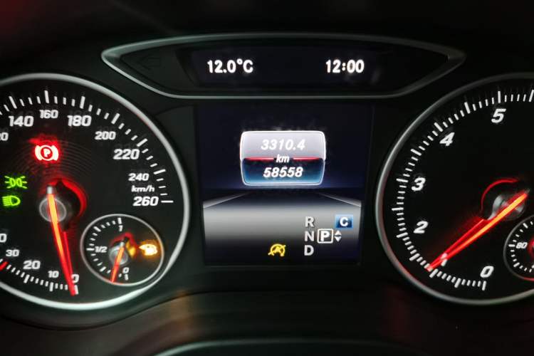 Used Mercedes-Benz A-Class 2017 A 200 Dynamic Edition Odometer Close Up
