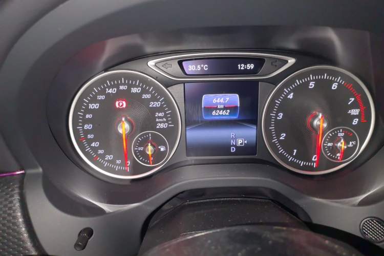 Used Mercedes-Benz A-Class 2017 Revised A 200 Dynamic Edition Odometer Close Up