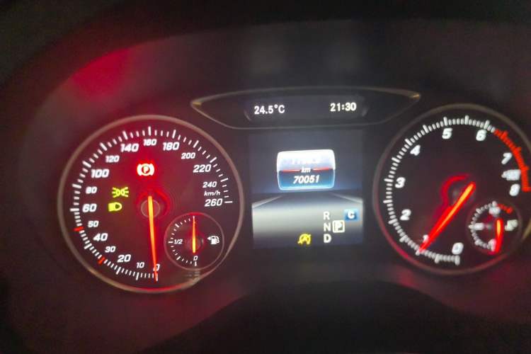 Used Mercedes-Benz A-Class 2017 A 200 Dynamic Edition Odometer Close Up