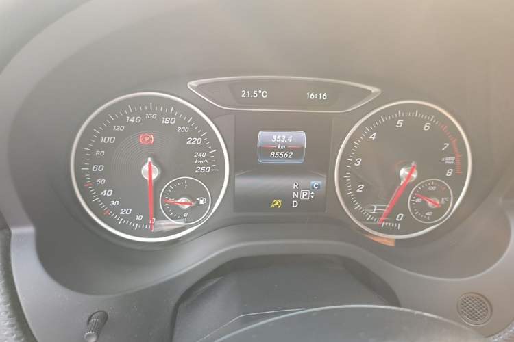 Used Mercedes-Benz A-Class 2017 A 180 Odometer Close Up