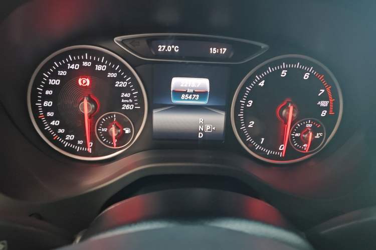 Used Mercedes-Benz A-Class 2017 Revised A 200 Dynamic Edition Odometer Close Up