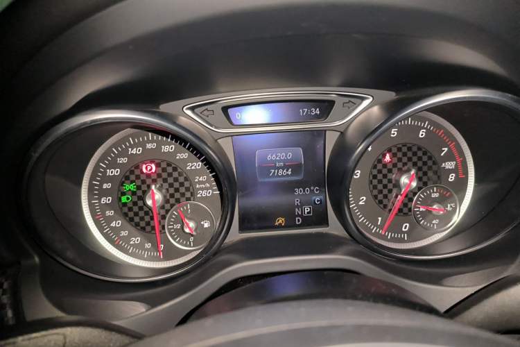 Used Mercedes-Benz A-Class 2017 A 200 Fashion Model Odometer Close Up