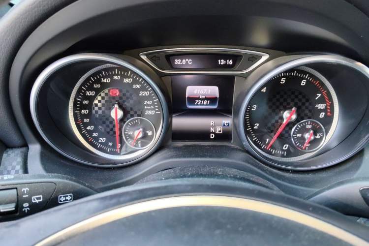 Used Mercedes-Benz A-Class 2017 A 200 Fashion Model Odometer Close Up