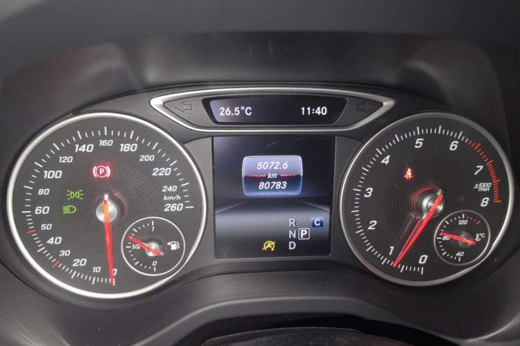 Used Mercedes-Benz A-Class 2017 A 200 Dynamic Edition Odometer Close Up