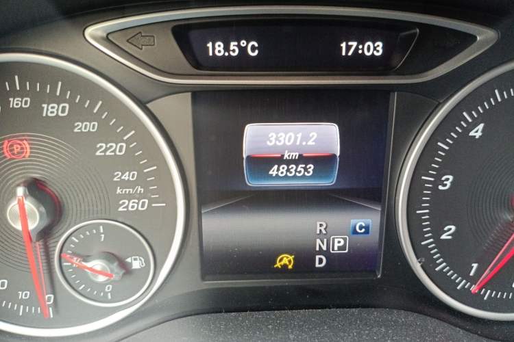 Used Mercedes-Benz A-Class 2017 A 200 Dynamic Edition Odometer Close Up