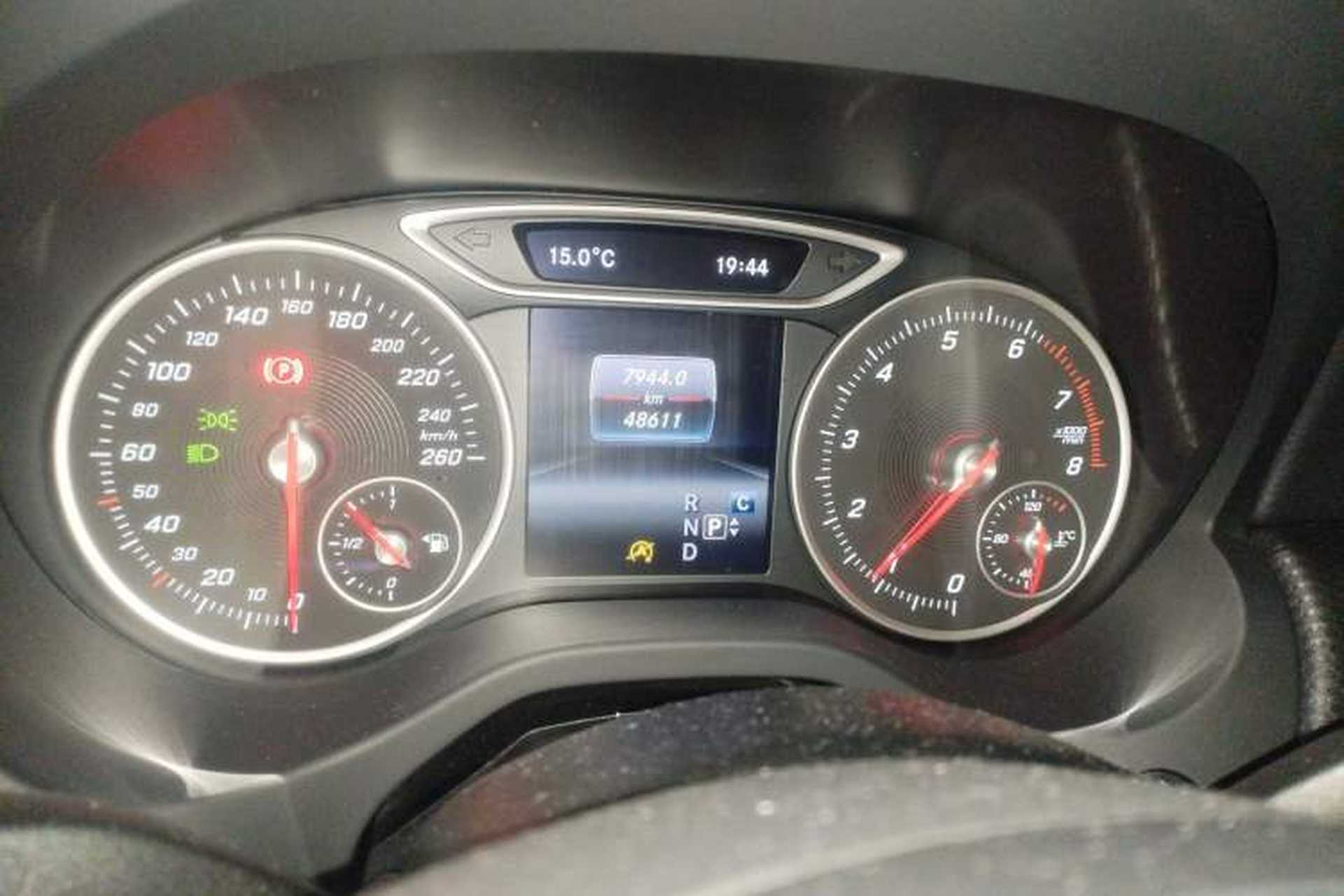 Used Mercedes-Benz A-Class 2017 Revised A 200 Dynamic Edition Odometer Close Up