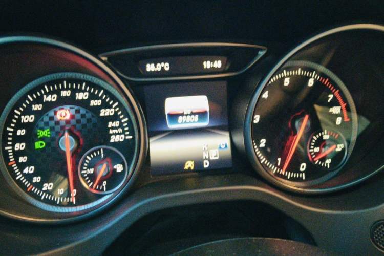Used Mercedes-Benz A-Class 2017 A 200 Fashion Model Odometer Close Up