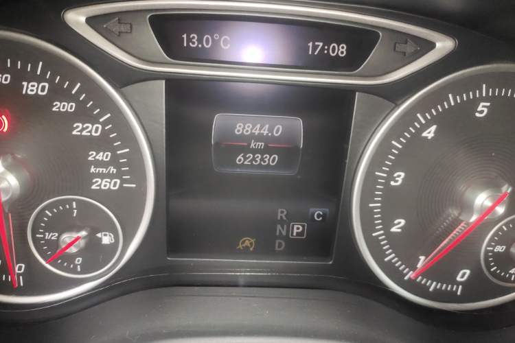 Used Mercedes-Benz A-Class 2017 Revised A 200 Dynamic Edition Odometer Close Up