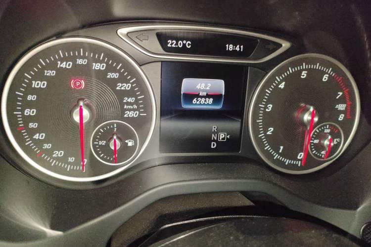 Used Mercedes-Benz A-Class 2017 Revised A 200 Dynamic Edition Odometer Close Up
