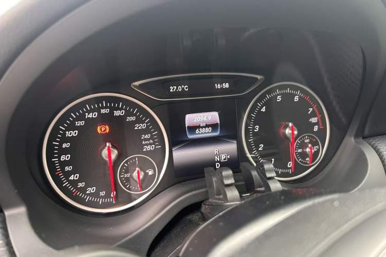 Used Mercedes-Benz A-Class 2017 Revised A 200 Dynamic Edition Odometer Close Up