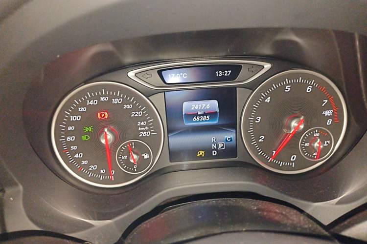 Used Mercedes-Benz A-Class 2017 A 200 Dynamic Edition Odometer Close Up