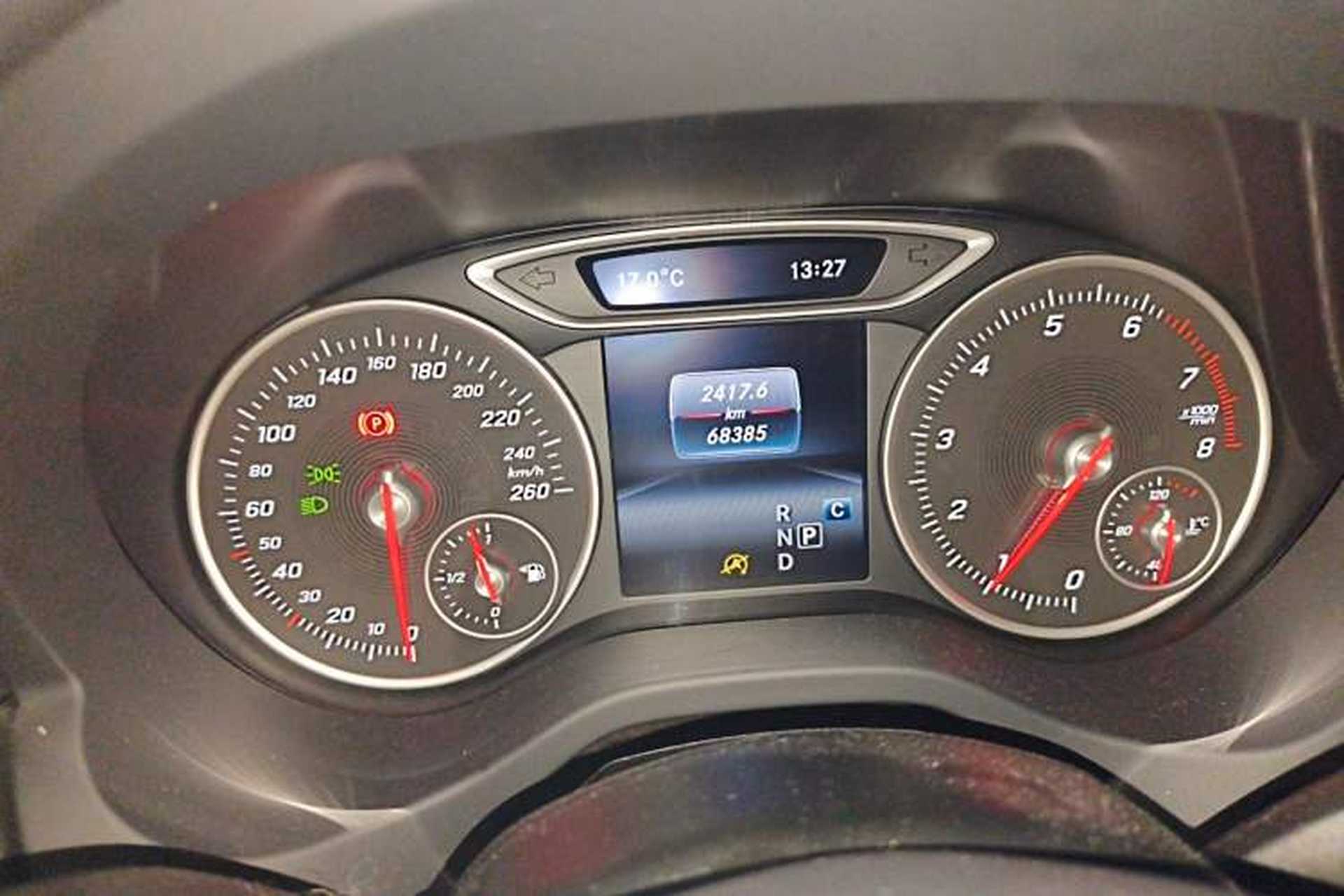 Used Mercedes-Benz A-Class 2017 A 200 Dynamic Edition Odometer Close Up