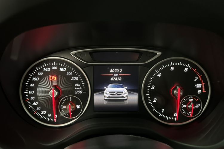 Used Mercedes-Benz A-Class 2017 Revised A 200 Dynamic Edition Odometer Close Up