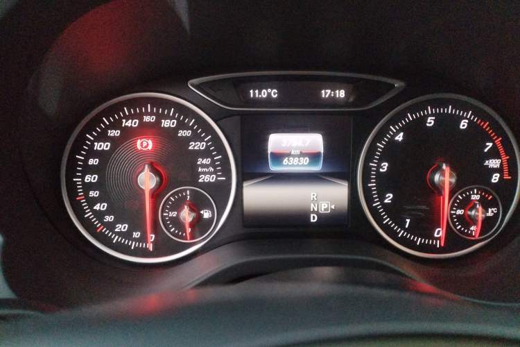 Used Mercedes-Benz A-Class 2017 Revised A 200 Dynamic Edition Odometer Close Up