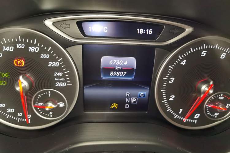 Used Mercedes-Benz A-Class 2017 A 200 Dynamic Edition Odometer Close Up