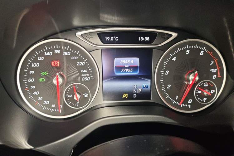 Used Mercedes-Benz A-Class 2017 A 200 Dynamic Edition Odometer Close Up