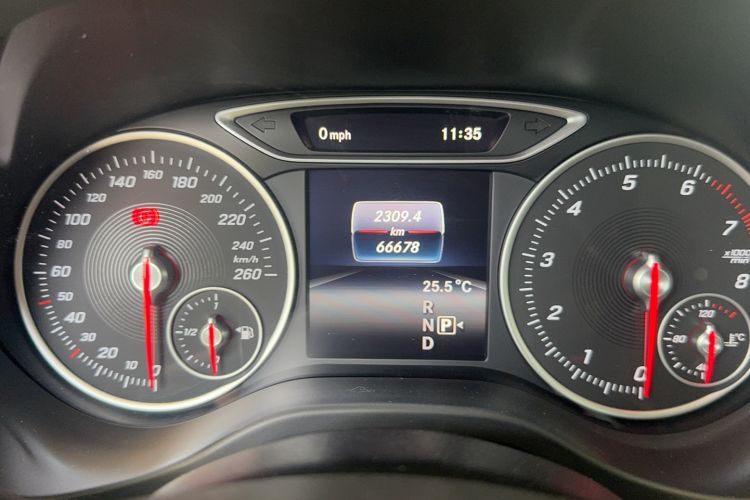 Used Mercedes-Benz A-Class 2017 Revised A 180 Odometer Close Up