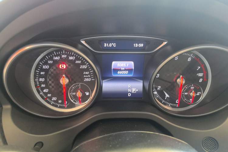 Used Mercedes-Benz A-Class 2017 A 200 Fashion Model Odometer Close Up