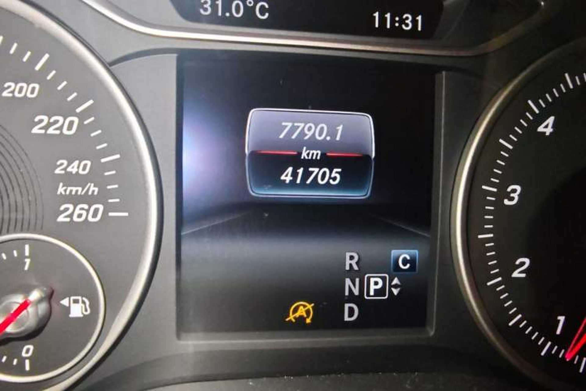 Used Mercedes-Benz A-Class 2017 Revised A 200 Dynamic Edition Odometer Close Up