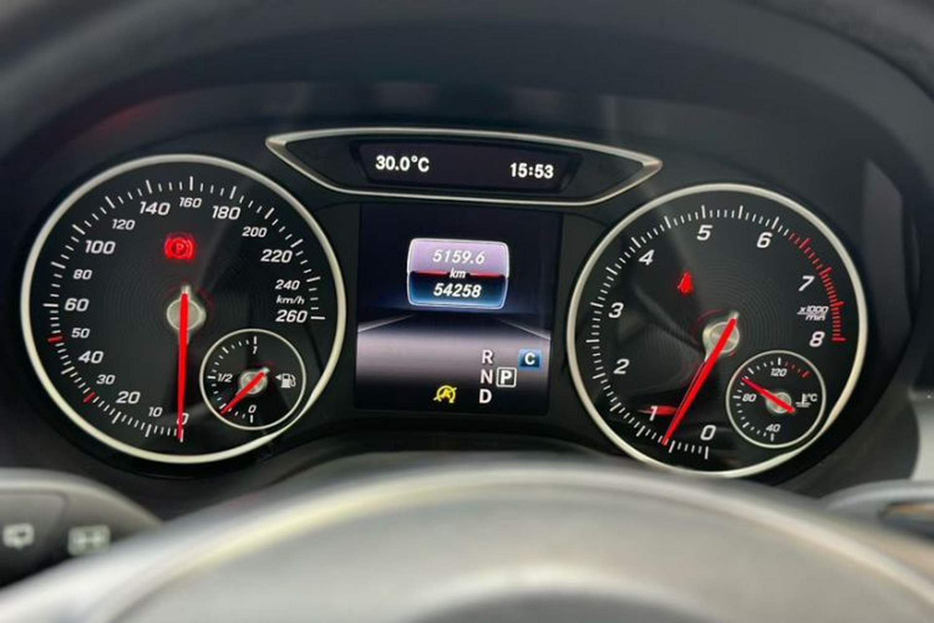 Used Mercedes-Benz A-Class 2017 A 200 Dynamic Edition Odometer Close Up