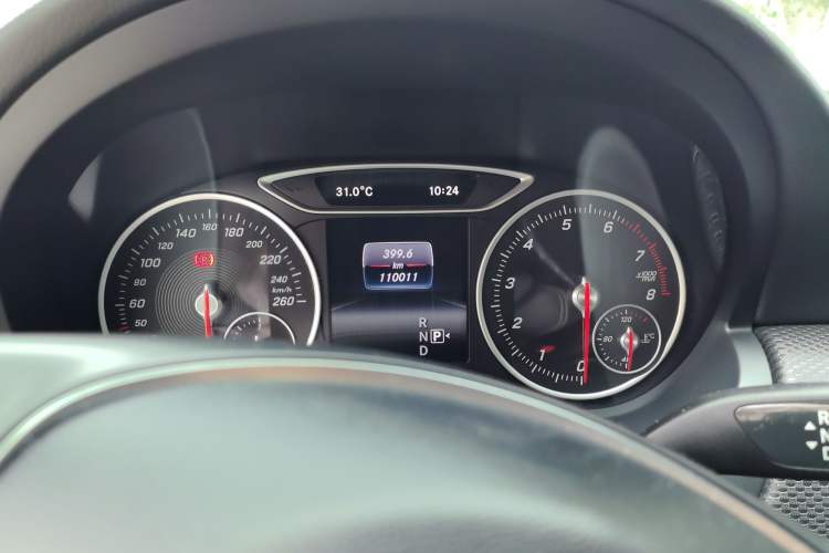 Used Mercedes-Benz A-Class 2017 A 200 Dynamic Edition Odometer Close Up