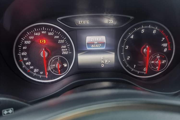 Used Mercedes-Benz A-Class 2017 Revised A 200 Dynamic Edition Odometer Close Up