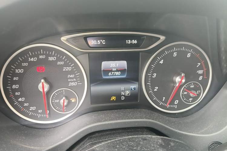 Used Mercedes-Benz A-Class 2017 Revised A 200 Dynamic Edition Odometer Close Up