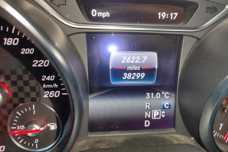Used Mercedes-Benz A-Class 2018 A 200 Fashion Model Odometer Close Up