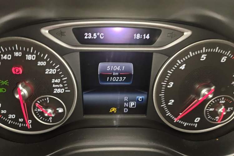 Used Mercedes-Benz A-Class 2018 A 200 Dynamic Edition Odometer Close Up