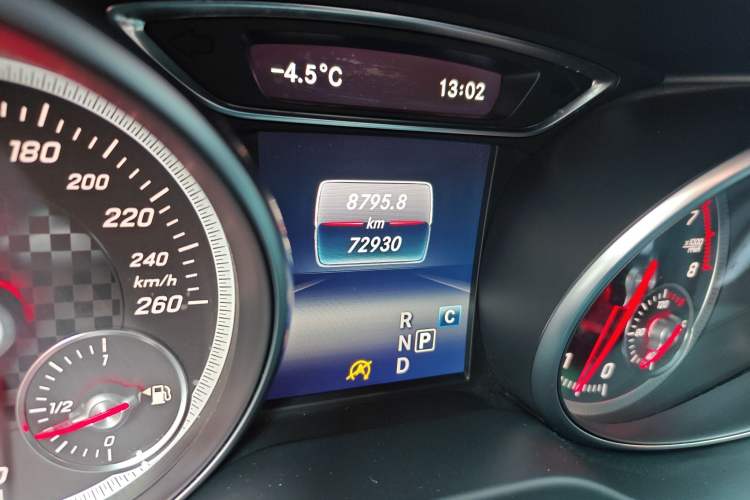 Used Mercedes-Benz A-Class 2018 A 200 Fashion Model Odometer Close Up