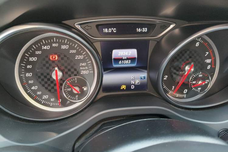 Used Mercedes-Benz A-Class 2018 A 200 Fashion Model Odometer Close Up