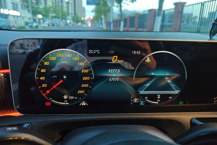 Used Mercedes-Benz A-Class 2019 A 200 L Sport Sedan First Edition Special Edition Odometer Close Up