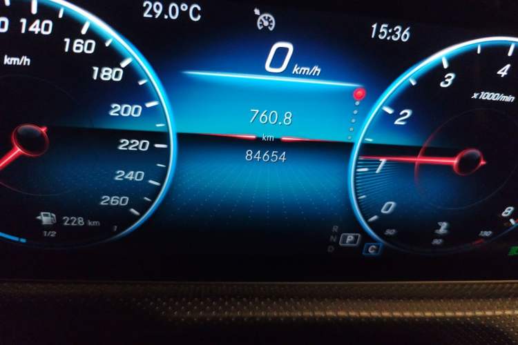 Used Mercedes-Benz A-Class 2019 A 200 Dynamic Edition Odometer Close Up