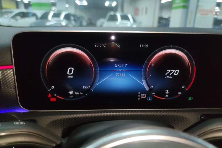Used Mercedes-Benz A-Class 2019 A 200 Dynamic Edition Odometer Close Up
