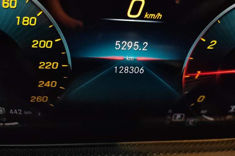 Used Mercedes-Benz A-Class 2019 A 200 L Sport Sedan Odometer Close Up