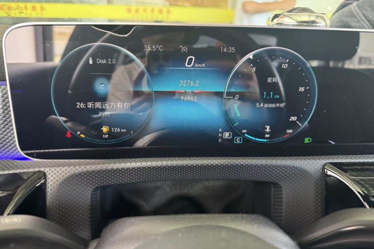 Used Mercedes-Benz A-Class 2019 Revised A 200 L Odometer Close Up