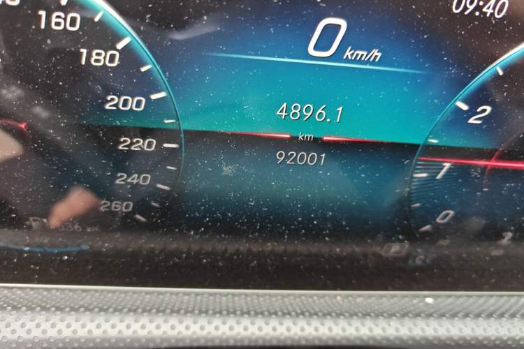 Used Mercedes-Benz A-Class 2019 A 200 L Odometer Close Up