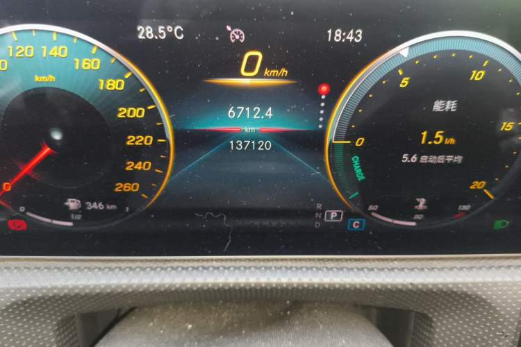Used Mercedes-Benz A-Class 2019 Restyled A 200 L Sport Sedan Odometer Close Up