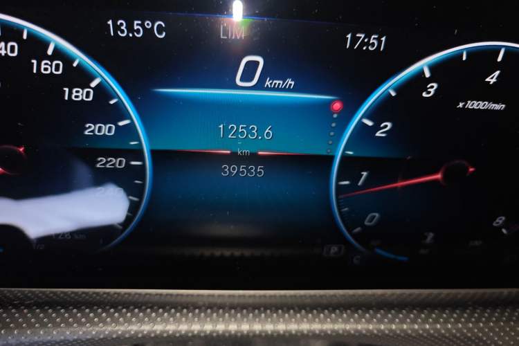 Used Mercedes-Benz A-Class 2019 A 200 L Sport Sedan Odometer Close Up