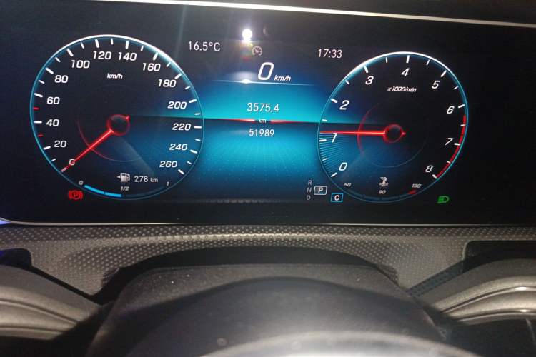 Used Mercedes-Benz A-Class 2019 A 200 Fashion Model Odometer Close Up
