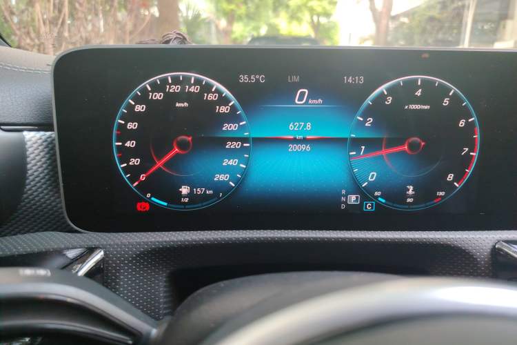 Used Mercedes-Benz A-Class 2019 A 200 L Odometer Close Up