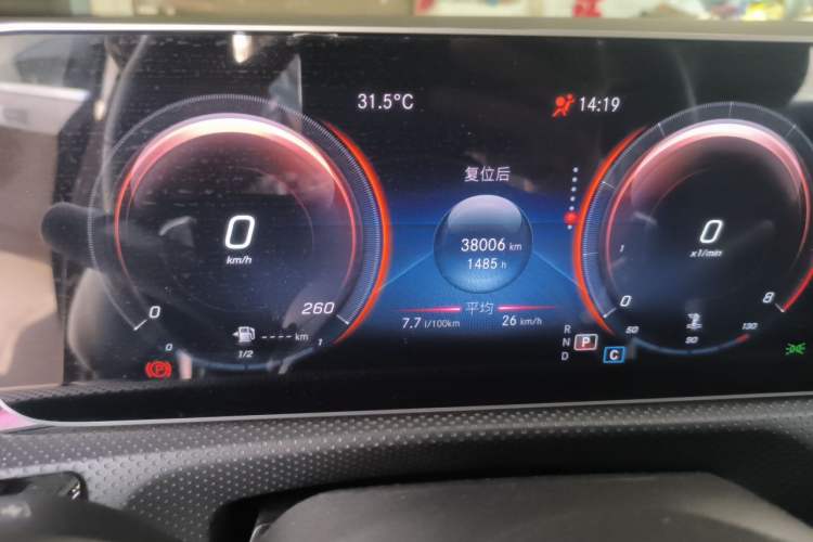 Used Mercedes-Benz A-Class 2019 Restyled A 200 L Sport Sedan Odometer Close Up
