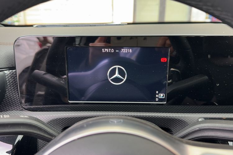 Used Mercedes-Benz A-Class 2019 A 180 L Sport Sedan Odometer Close Up