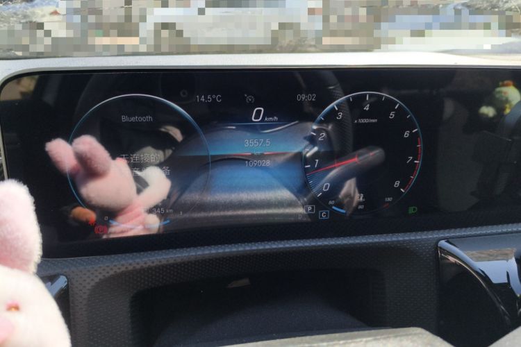 Used Mercedes-Benz A-Class 2019 A 200 L Sport Sedan Odometer Close Up